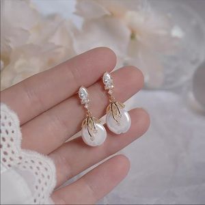 14K gold plated  bohemian style drop earrings